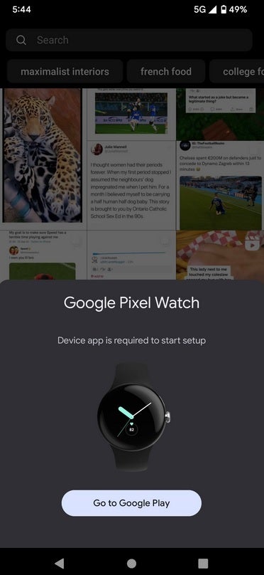 Australian mall walker was surprised to find this image on his phone - Unofficial Pixel Watch tried to pair with random phone inside mall