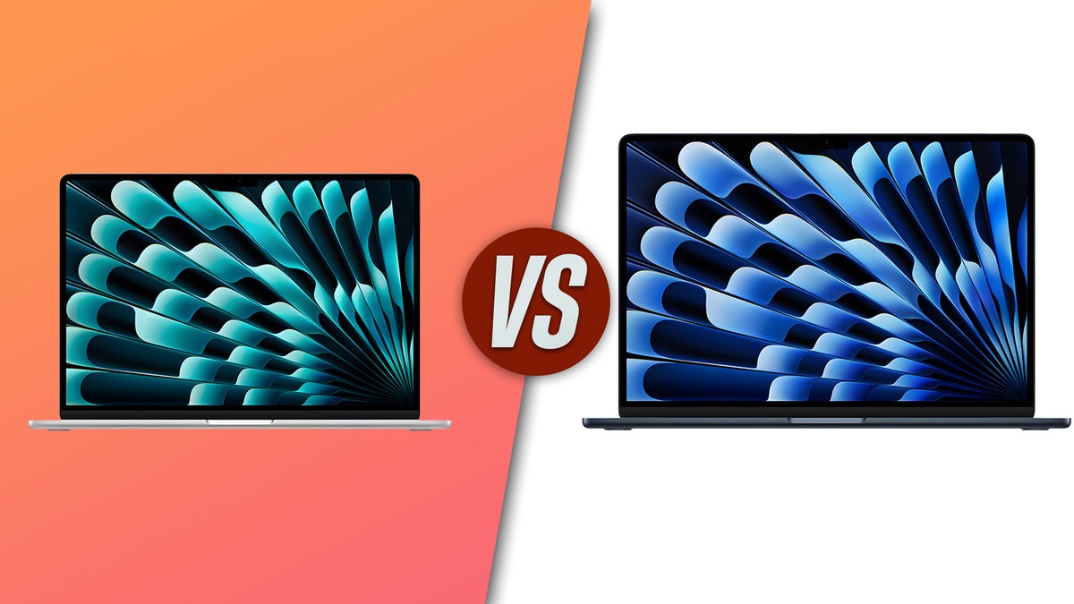 MacBook Air 13-inch next to 15-inch